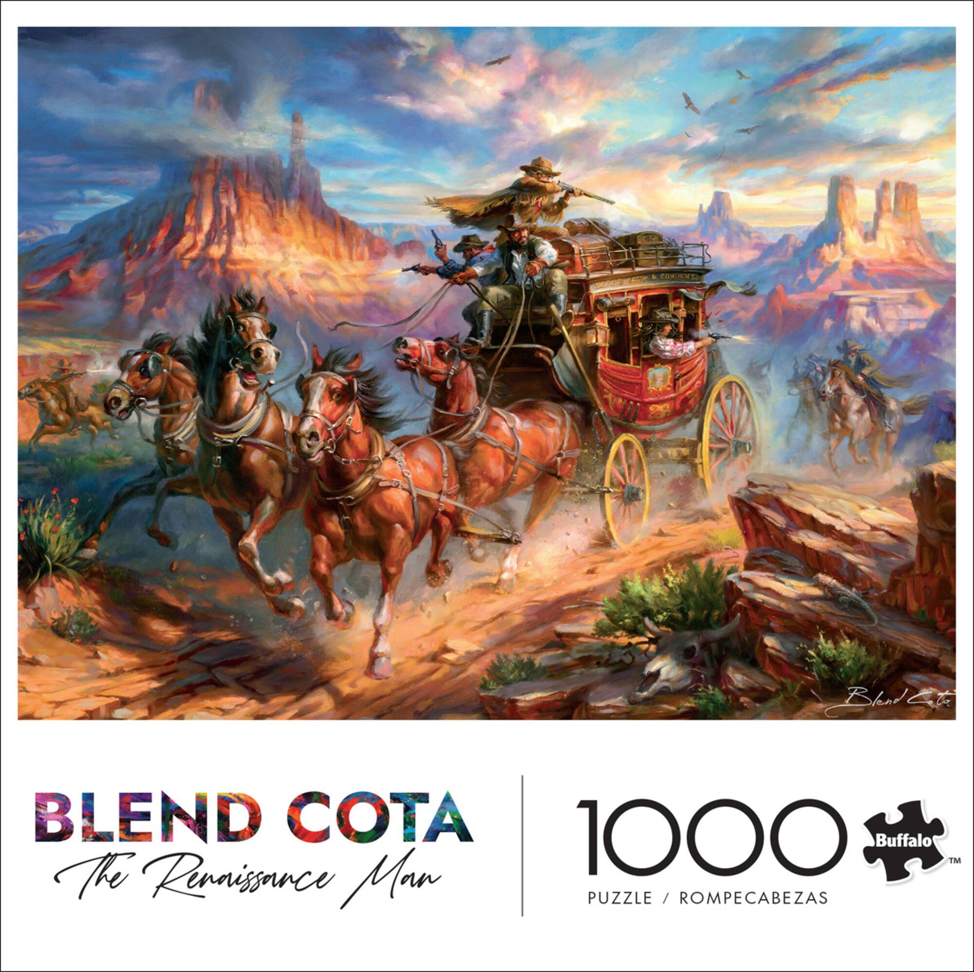 Assorted Buffalo Gold Collection 1,000 Piece Jigsaw Puzzle, 1pc.